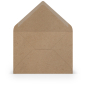 Preview: Briefumschlag Umschlag Kuvert Kraft Paperado braun Kraftbraun B6 Nassklebung