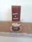 Mobile Preview: KERZENTELLER aus Glas für Kerzen mit 6-8 cm Durchmesser