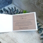 Preview: Einladungskarte Einladung zur Hochzeit vintage Spitze Kraft Birkenherzen standesamtliche Hochzeit