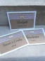 Preview: Schild Karte Geschenketisch vintage Hochzeit Spitze Kraft Karton Holzherzen einfach oder doppelt