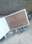 Mobile Preview: Einladungskarte zur Hochzeit vintage Spitze Kraft Holzherzen standesamtliche Hochzeit