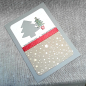 Preview: Besondere Weihnachtskarte Karte frohe Weihnachten Tannenbaum B6 Handarbeit Tannenbäume verschied. Varianten