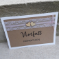 Preview: Schild Karte für Geschenketisch Snackbar Candybar Notfallkörbchen Gästebuch vintage Hochzeit Spitze