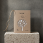 Preview: Einladungskarte Lebensbaum A6 natural vintage Kraft Taufe, Kommunion, Konfirmation, Firmung