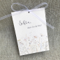 Preview: Gastgeschenk Blumensamen Wildblumen terra vanilla weiß weiss beige creme Taufe, Kommunion, Konfirmation, Firmung, Hochzeit, Jugendweihe