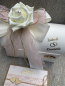 Preview: Geschenkbox + Glückwunschkarte Geldgeschenk Hochzeit vintage altrosa creme personalisiert