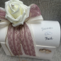 Preview: Geschenkbox + Glückwunschkarte Geldgeschenk Hochzeit vintage beere berry creme personalisiert