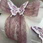 Preview: Geschenkbox + Glückwunschkarte Geldgeschenk Hochzeit vintage beere berry große Schmetterlinge Geburtstag Jugendweihe