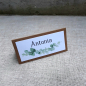 Preview: Tischkarte Tischkärtchen Namenskärtchen greenery Eukalyptus Eukalyptuszweig Hochzeit Kommunion Konfirmation Taufe mint Kraft taupe