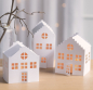 Preview: Lichthäuser-Set 3x Lichthaus aus Papier DIY Bastelset Weihnachtsdeko Advent Weihnachten Basteln Heyda Lichterdorf
