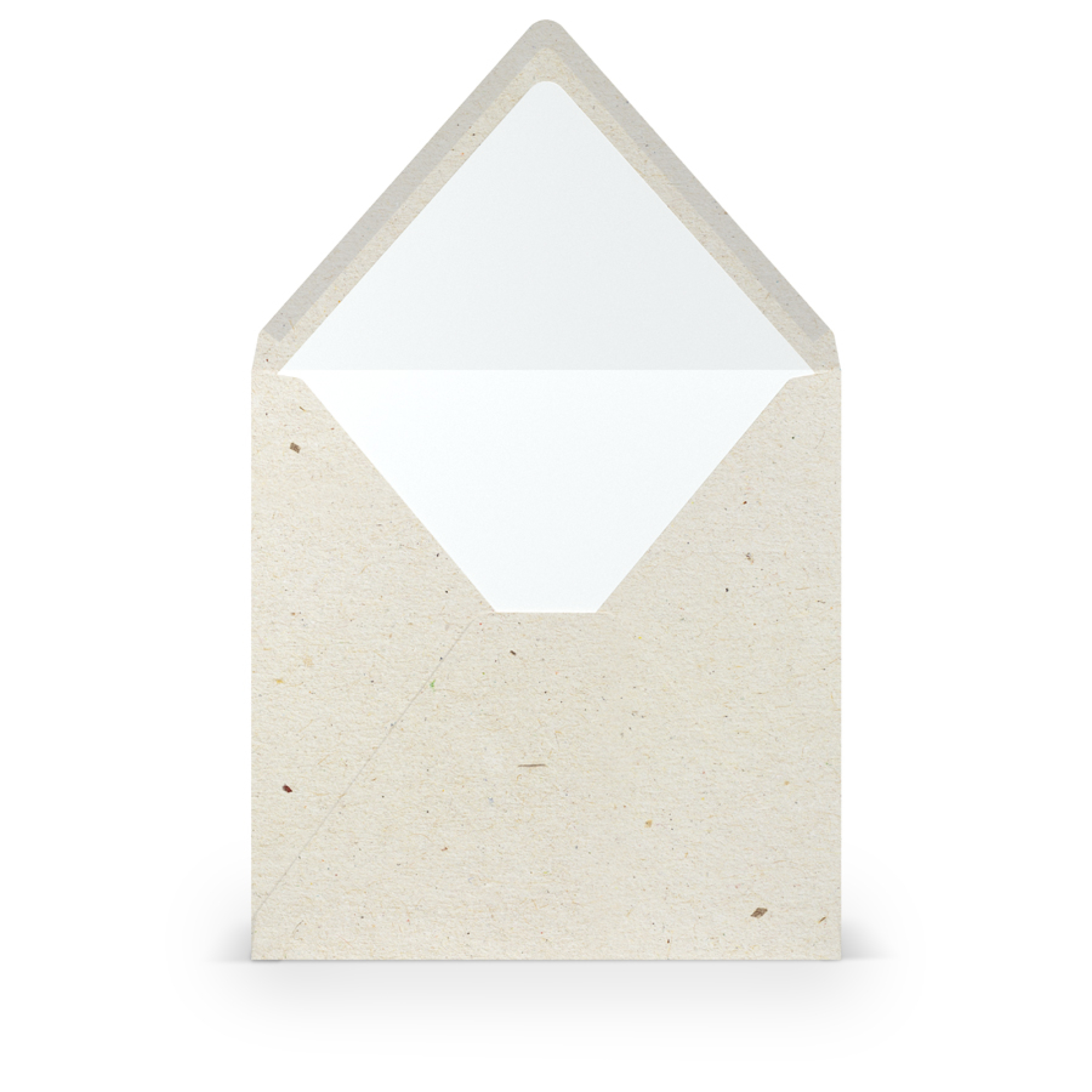 Briefumschlag Umschlag Kuvert Paperado terra vanilla 164x164 mm quadratisch Seidenfutter