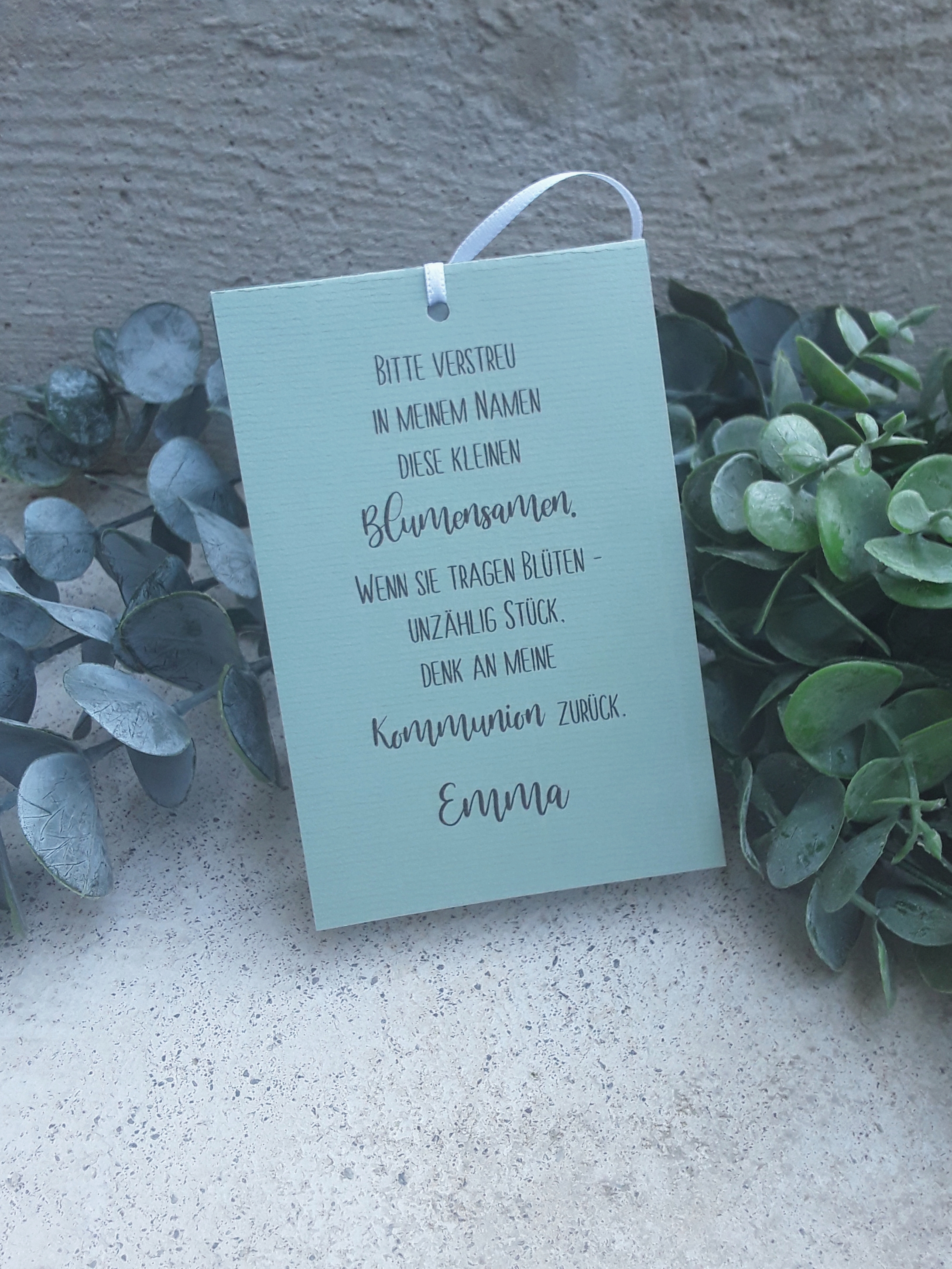 Gastgeschenk Blumensamen Gastgeschenk Kommunion Hochzeit Konfirmation Vintage 