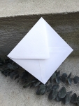 Briefumschlag Umschlag Kuvert quadratisch weiss gerippt 14x14 cm