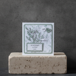 Glückwunschkarte zur Hochzeit Geburtstag personalisiert weiß eukalyptusgrün Eukalyptus Zweige Strauß Blumen Herzen 15,5x15,5 cm