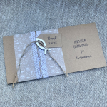 Besondere Geldkarte Glückwunschkarte zur Taufe Kommunion Konfirmation Firmung kirchliche Motive personalisiert Kraft weiß Fisch